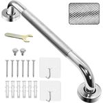 17inch/430 mm Grab Bar Rail, 304 Stainless Steel Non-Slip Bathroom Chrome Grab Rail, Non-Slip Disability Auxiliary Handle, Safety Handle for Kitchen Bedroom Bathtub, Shower, Steps, Indoor/Outdoor