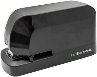 EcoElectronix Portable Automatic Electric Stapler Pro - Heavy Duty, 30 Sheet Capacity, Quiet Operation, Jam-Free and Easy Reload - AC Adapter/Battery Powered