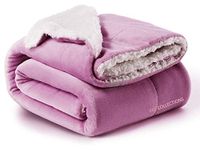 VAS COLLECTIONS - Polyester Micromink Summer AC Blanket Sherpa Super Soft Flannel Solid/Plain AC Dohar/Comforter, Light Pink, Size 150X225 Cms (Approx 4.7 x 7 ft) (Single), skinfriendly