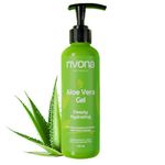 Rivona Naturals 99% Pure Aloe Vera Gel For Face,Hair, Skin & Nail | Moisturizing, Soothing & Hydrating | Multipurpose Gel |100% Natural extract | Dermatologically Tested |All Skin types 125 ml