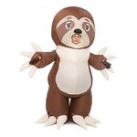 Spooktacular Creations Inflatable Halloween Costume Full Body Sloth Inflatable Costume - Child Unisex 7-10 Years Old Inflatable Costume Brown