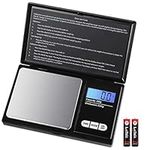 Criacr Digital Pocket Scale, 200g Precision Mini Jewelry Scales, Portable Digital Scales with LCD Backlit Display, Tare Function, 0.01g Precise, for Gold, Jewellery, Food, Coffee, Herbs