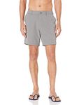 28 Palms 7" Inseam Hybrid Board Short Casual, Grey Heather, 28