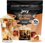 Javy Caramel Protein Coffee - Premium Whey Protein & Instant Iced Coffee - 100% Arabica Coffee - Zero Artificial Flavors & Sweeteners, 20 Servings