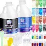 Ghguole Epoxy Resin Kits-4.15 L/1.1 Gallon Crystal Clear Epoxy Resin&Hardener for Beginners,Resin Starter Kit for DIY Art&Craft,Jewelry Making,Mold Casting,Table Top Coating,Wood,Gift