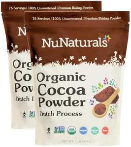 NuNaturals Cocoa Dutch Process Organic 10-12%, 1 lb 2 Pack