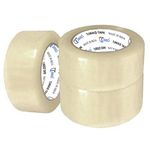 TJIKKO Cello Tape/BOPP Tape/Packaging Tape Premium Grade 48 mm width 65 meter length Clear (Set of 3)