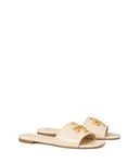 Tory Burch Women's New Cream Eleanor Slides Shoes Sandals Flats, New Cream, 7 UK