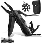 Gift for Men,Women BIBURY 15-in-1 Multi-Functional Pliers & 18-in-1 Snowflake Multitool, Foldable Multi-Tool Multitool Pocket Tool in Durable Stainless Steel, Camping Gadgets for Outdoor Adventurers