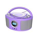 CD Radio Portable CD Player Boombox with Bluetooth, Remote, FM Radio, USB Input and 3.5mm AUX Headphone Jack,CD-R/CD-RW/MP3/WMA Playback,AC/DC Operated