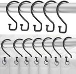 cobee 12 Pack Shower Curtain Hooks,