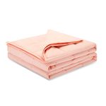 Weighted Idea Weighted Blanket for Adults (Coral Pink,48"x72",20lbs) Twin Size Cooling Breathable Heavy Blanket with Premium Glass Beads All-Season Soft Thick Blanket