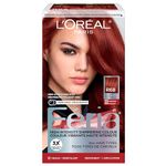 L'Oréal Paris Feria Multi-Faceted Shimmering Permanent Hair Color, R68 Rich Auburn True Red, Long Lasting Hair Dye with Bonding Complex Conditioner and Color Booster - 1 kit (Packaging May Vary)