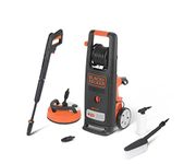 BLACK+DECKER BXPW2200PE Pressure Washer with Patio Cleaner Deluxe and Fixed Brush (2200 W, 150 Bar, 440 l/h)