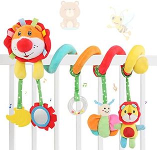 Ballery Juguetes Colgantes para Bebé Espiral, Juguetes Bebes 0 3 6 12 Meses, Juguete para Cochecito de bebé, Espiral Actividades Colgar Juguetes para niños niñas Regalos - León
