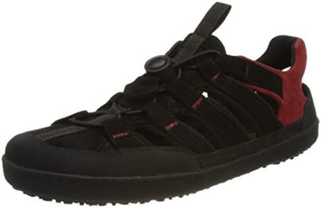 Sole Runner FX Trainer Sandale, Sandalias Deportivas Unisex Adulto, Negro y Rojo, 46 EU X-Ancho