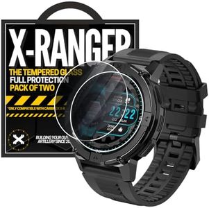 CARBINOX Tempered Glass Screen Protector Compatible for X-Ranger Smart Watch - High Transparency, Anti Scratch, High Sensitivity, Bubble Free (2 Pack) X-Ranger