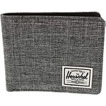 Herschel Supply Men's Hank Rfidhank Rfid ???? Rfidhank Rfidrfid Hank???? ?? ??hank Rfid Bi Fold Wallet, Raven Crosshatch/Black Synthetic Leather, One Size UK