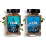 Rage Coffee Combo Pack of 2 - Irish Hazelnut & Creme Caramel Flavoured Coffee 50 Gms Each