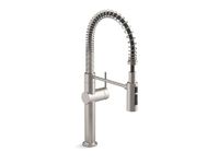 Kohler K-22973-VS Crue Kitchen Sink Faucet, Vibrant Stainless