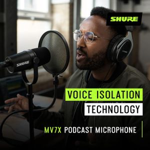 Shure MV7X XLR Microphone – Black Dynamic Podcast Mic