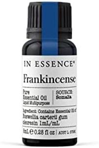 In Essence Pure Frankincense Essential Oil – Frankincense Oil for Calming Massage and Oil Diffuser - 8ml