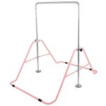 Happybuy Gymnastics Bar, Kids Kip Training Bars for Home, Folding Horizontal Bars with Adjustable Height, Practice Bar Gymnastic for Kid, Child, Girls, Boys at Home