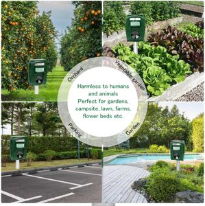 Famisym Solar Cat Repellent – Outdoor Ultrasonic Animal Deterrent