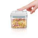 iChewie - BopTop (1pc) Airtight Food Storage Container – Mechanical Silicone Seal Canister - BPA-Free - 500ml