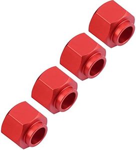 Dilwe Adaptador RC Widen, Metal 9mm Juego de Ensanchamiento de Ruedas para TRAXXAS TRX-4 D90 SCX10 1/10 Coche (Rojo)