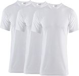 Thread Linens 3 Pack Mens Thermals T Shirt, Body Warmer Base Layer Thermal Underwear Mens Thermal Top for Men Size S-XXL, White, M