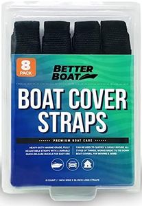 Boat Cover Straps Adjustable Buckle Straps 8 Pack Strap Buckles Boat Buckle Nylon Straps with Buckle 1" x 96" Utility Straps with Quick Release Buckle