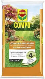 COMPO Concime per Prato, Per un Prato Verde e Fitto anche in Estate e Autunno, 5 kg