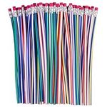 THE TWIDDLERS 70 Fun Novelty Bendy Flexible Pencils | Goodie Bag Items for Kids, Birthday Party Favour Stuffer & Toys for Boys & Girls, Children School Supplies, Classroom Prizes