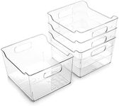 BINO | Plastic Storage Bins - 4 Pac