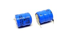 INVENTO 2pcs 3.6V 60mah Button Cell Ni-Cd CMOS Battery Non Rechargeable for Machines DIY