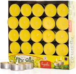 Hyoola Tealight Citronella Candles - Anti Mosquito Candle - 4 Hour Burn - 100 Pack - DEET Free