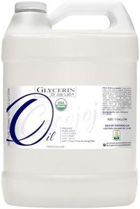 Dr Joe Lab Organic Vegetable Glycerin USDA Certified Pure USP Plant Based Natural Skin Hair Moisturizer Cosmetic DIY Crafts Soap Making 128 oz / 1 Gallon (160 oz)