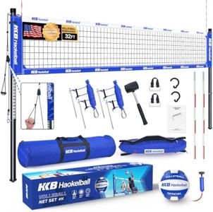 Haokelball Professional Outdoor Heavy Duty Volleyball Net Set for Backyard