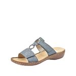 Rieker Women's Frühjahr/Sommer 628m6 Mules, Blue12, 3.5 UK