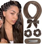 Yanibest Heatless Hair Curler, No Heat Hair Curlers to Sleep in, Overnight Satin Heatless Curling Set with Hair Scrunchies Clip, for All Hair Types