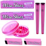 Pink Rolling Paper Bundle Set Christmas Rolling Gift Doob Tube Cone Holder