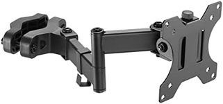 WORLDLIFT Pole Mount Monitor Arm Easy Clamp-on VESA Mount for 17-32" Screens Support up to 17.6lbs/8kg Compatible with 75x75 and 100x100 VESA Perfect Solution When Wall or Desk Mounting Isn't Possible