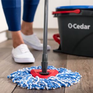 O-Cedar EasyWring Spin Mop – Grey Microfibre Floor Cleaning System