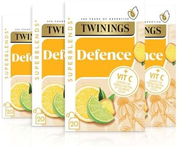 Twinings Superblends Defence Tea - Citrus & Ginger Green Tea Herbal Infusion with Echinacea & Vitamin C - 80 x Biodegradable Tea Bags