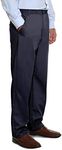 Pembrook Mens Elastic Waist Pants for Seniors - Adaptive Mens Pants for Elderly with Zipper and Button | Elastic Waist Pants for Men | Senior Elastic Waist Pants Navy