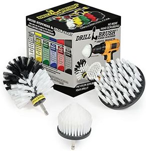 Drill Brush Power Scrubber by Useful Products - Carpet Cleaner - Carpet Shampooer Machine - Car Detailing Kit - Glass Cleaner - Window Cleaner - Pet Hair Remover - Car Cleaning - Soft Scrub Brush