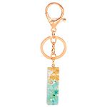 Keychain Pendant Translucent Creative Color Letter Personalized Keychain Resin Keychains Key Case (I, One Size)