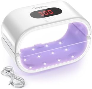 Suzzam UV Light for Resin, Double-Sided UV Lamp, 2 in 1 & Split Usageable, 360° Coverage & 3 Timer Setting Digital Display Screen, 36W Fast Curing Light for UV Resin