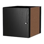 Ikea Kallax Shelving Units Insert with Door (1 Drawer, Black)